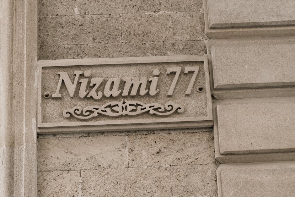 Nizami 77 plaque